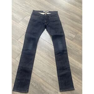 J Brand Jeans Womens 25 Blue Denim Stockholm Skinny Pencil Leg Zip Fly Stretch